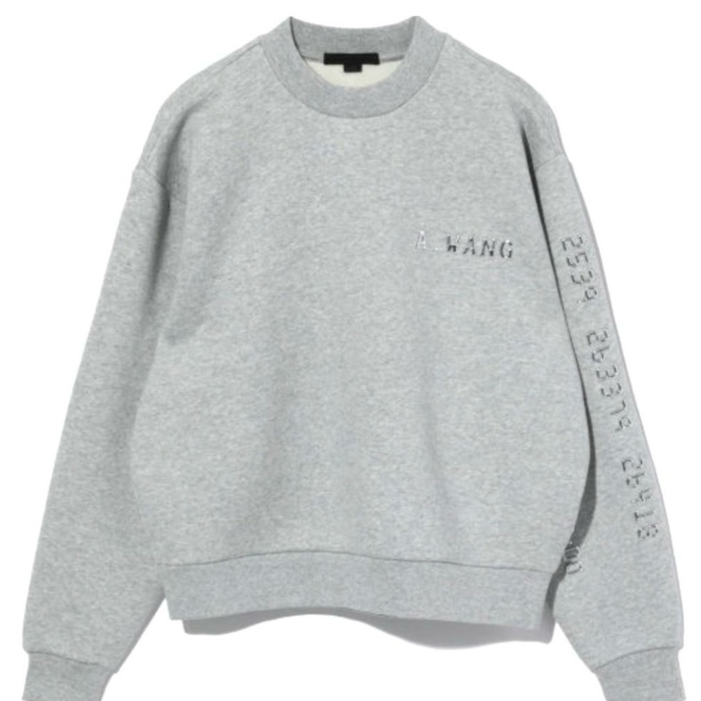 ‼️WOW‼️ALEXANDER WANG CREDIT CARD GREY SWEAT SHIRT W/SILVER LETTERING‼️‼️‼️ 🪪